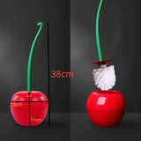 CherryClean WC-Bürstengarnitur Standmodell – Toilettenbürste im Kirschdesign | Dekorativ & Hygienisch | Originelles Badaccessoire