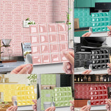 MosaLine Premium 3D Mosaik Wandfliesen Aufkleber 10er Set PVC selbstklebend Küche & Bad – Wasserfeste Design-Wandsticker | Realistischer Fliesenoptik-Effekt für schnelle Raumgestaltung | Rückstandslos entfernbare Dekorfliesen