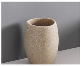 SCANDORA Badezimmer Set Resin – 4-teiliges Badaccessoire Set | Nordisches Design | Stilvolle Organisation