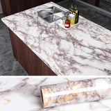 LuxeStone Pro Selbstklebende Marmor-Designfolie für Küche & Möbel – Wasserfeste PVC-Dekorfolie für Arbeitsplatten, Schränke & Fliesen | Hochwertige Renovierungslösung in Natursteinoptik