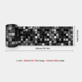 MosaLinea Wandbordüre selbstklebend – Wasserdichte Mosaik-Dekorfolie für Küche & Bad | Flexible Gestaltung | Schnelles Make-over