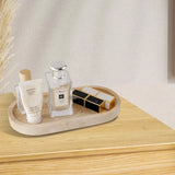 MARBELIA Badezimmer-Set in Natursteinoptik – Keramik Badaccessoires | Zahnbürstenhalter & Seifenspender | Elegantes Spa-Design