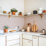 TerraMosaik Fliesenaufkleber selbstklebend – Boho Terrakotta Design für Wand & Boden | Wasserfest | Mediterranes Wohngefühl