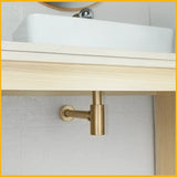 PureDrain Premium Ablaufventil Waschbecken-Abflussset – Geruchsdichter Siphon | Zuverlässiger Geruchsschutz im Bad | Massives korrosionsbeständiges Messing