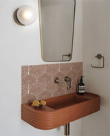 TerraMosaik Fliesenaufkleber selbstklebend – Boho Terrakotta Design für Wand & Boden | Wasserfest | Mediterranes Wohngefühl