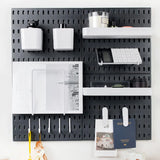 ModuWall Pro Pegboard Wand-Organizer Set – Verstellbares Organisationssystem 56×56 cm | Art-Déco Design | Modular & Belastbar bis 9 kg