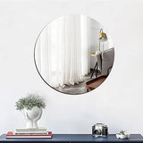 AcryLuma Flexible Acryl-Wandspiegel rund & oval – bruchsicherer Dekospiegel für Badezimmer und Wohnräume | ultraleicht, selbstklebend & sicher | moderne Raumvergrößerung