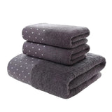 FestivaLuxe Weihnachts-Handtuchset 3-teilig – Baumwoll Badetuchset | Jacquard Design | Schnell saugend & festlich