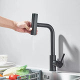 CulinaVero Küchenarmatur mit Ausziehbrause – Edelstahl Mischbatterie | Wasserfallauslauf | Maximale Flexibilität