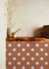 TerraMosaik Fliesenaufkleber selbstklebend – Boho Terrakotta Design für Wand & Boden | Wasserfest | Mediterranes Wohngefühl