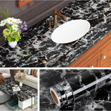 LuxeStone Pro Selbstklebende Marmor-Designfolie für Küche & Möbel – Wasserfeste PVC-Dekorfolie für Arbeitsplatten, Schränke & Fliesen | Hochwertige Renovierungslösung in Natursteinoptik