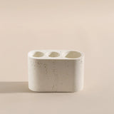 NATURIA Wabi-Sabi Badezimmer-Set – Naturstein Accessoires | Minimalistisches Spa Design für Bad & Hotel