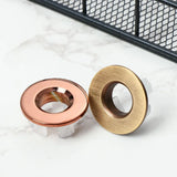 AquaTrim Design-Überlaufring aus Metalllegierung – Waschbecken Überlaufabdeckung | Korrosionsbeständig | Elegantes Bad-Detail