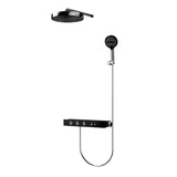 GoldRain Unterputz Duschsystem mit Thermostat – Regendusche in Goldoptik | Konstante Temperatur | Luxus Badlösung