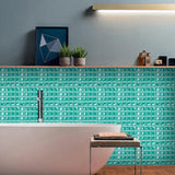 MosaLine Premium 3D Mosaik Wandfliesen Aufkleber 10er Set PVC selbstklebend Küche & Bad – Wasserfeste Design-Wandsticker | Realistischer Fliesenoptik-Effekt für schnelle Raumgestaltung | Rückstandslos entfernbare Dekorfliesen