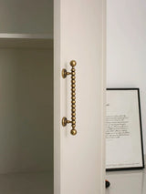 ORBANO Kugel Möbelgriff aus Messing 128 mm – Antik Bronze T-Stab Griff | Modernes Design | Langlebige Schranklösung