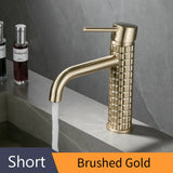 DIAMORA Design Waschtischarmatur Schwarz – Einhebelmischer aus Messing | Luxuriöser Wasserhahn | Elegantes Badezimmer-Highlight