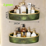 CrystalCorner Premium Acryl Eckregal Selbstklebend Transparent – Bohrfreies Badezimmer Wandregal | Platzsparender Organizer für Dusche, Kosmetik & Pflegeprodukte | Modernes Badzubehör