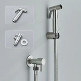 PureSpray Wand-Bidet-Dusche Schwarz – Edelstahl WC-Handbrause Set | Kaltwasser Shattaf | Hygienische Reinigungslösung