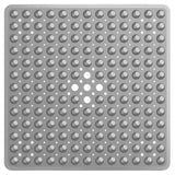 SecureFlow Antirutsch-Duschmatte 53x53 cm aus PVC – rutschfeste Sicherheitsmatte für Dusche und Badewanne | starke Saugnäpfe, Schnellentwässerung & hygienischer Komfort