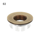AquaTrim Design-Überlaufring aus Metalllegierung – Waschbecken Überlaufabdeckung | Korrosionsbeständig | Elegantes Bad-Detail