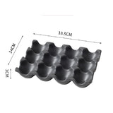 OVARIA Keramik Eierhalter – 6er/12er Eierablage | Kühlschrank Organizer | Stilvolle Küchenaufbewahrung