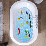 AquaSafe Antirutsch-Badematte für Kinder und Senioren 38x68 cm – rutschfeste Dusch- und Badewannenmatte | weiche Massage-Noppen | sichere PVC-Saugnäpfe