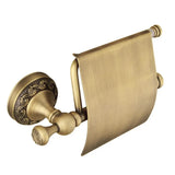 EisenCharme Toilettenpapierhalter in Antikschwarz – Vintage-Wandhalter im Schmiedeeisenstil mit kunstvollen Verzierungen