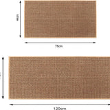 AquaStep Komfort Küchenläufer rutschfest waschbar – Sisal-Optik Teppichläufer für Küche und Flur | Naturkautschuk Rückseite | pflegeleicht, sicher und langlebig