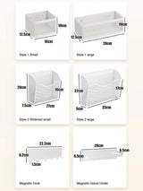 MagnoShelf Pro Magnetisches Kühlschrank-Seitenregal – magnetischer Küchen-Organizer mit Stauraum | platzsparendes Metall-Aufbewahrungssystem | ohne Bohren