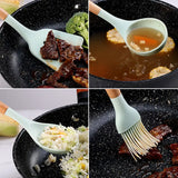 CookMaster Pro Küchenutensilien-Set – 12-teiliges Silikon-Kochset mit Holzgriffen | hitzebeständige Küchenhelfer | stilvolle Premium-Küchenausstattung
