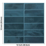 TileGlow Premium 3D Wandfliesen Selbstklebend Fliesenaufkleber Küche & Bad – Wasserfeste Design-Wandverkleidung | Hochwertige PET Fliesenfolie mit Epoxidharz-Optik | Rückstandslos entfernbare Renovierungslösung