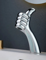 CascadaLux Waschtischarmatur – Wasserfallmischer aus massivem Messing