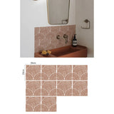 TerraMosaik Fliesenaufkleber selbstklebend – Boho Terrakotta Design für Wand & Boden | Wasserfest | Mediterranes Wohngefühl