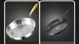 ChefSteel Pro 316 Edelstahl-Bratpfanne 28 cm für Induktion &amp; Gas | 7-Schicht Profi-Pfanne | langlebige Antihaft-Kochpfanne ohne Beschichtung