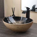 CeramiLux Aufsatzwaschbecken oval – Keramik-Waschschale mit Glanzoberfläche | Modernes Design | Inklusive Ablauf