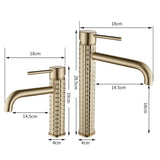 DIAMORA Design Waschtischarmatur Schwarz – Einhebelmischer aus Messing | Luxuriöser Wasserhahn | Elegantes Badezimmer-Highlight