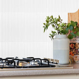 FliesenArt 3D Wandaufkleber selbstklebend – Backsplash Fliesenoptik für Küche & Bad | Wasser- & hitzebeständig | Schnelle Raumverwandlung