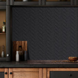 ChevronStone Pro Selbstklebende 3D-Fischgrät-Wandfliesen aus Premium-Vinyl – Wasser- &amp; Hitzebeständige Design-Rückwand für Küche, Bad & Wohnräume | Moderne Peel & Stick Wandverkleidung