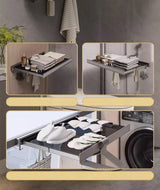 FlexiWall Klappbarer Wandkleiderhalter aus Aluminium – Platzsparender Handtuch- & Kleiderständer | Rostfrei & Stabil | Modernes Design