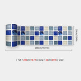 MosaLinea Wandbordüre selbstklebend – Wasserdichte Mosaik-Dekorfolie für Küche & Bad | Flexible Gestaltung | Schnelles Make-over