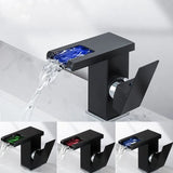 AquaFlow Wasserfall-Waschtischarmatur – Luxuriöser Wasserfluss & Nachhaltigkeit