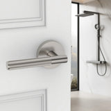 ElegantoGrip Türdrücker ohne Schlüssel – Gerändelter Hebelgriff für Bad & Schlafzimmer | Moderne Optik | Komfortable Bedienung
