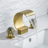 EleganzaPro Doppelgriff-Waschtischarmatur – Klassisches Design mit Dreilochmontage und poliertem Metallfinish