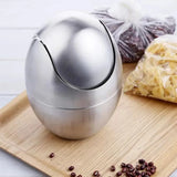 MiniSteel Swing Mülleimer – Edelstahl Tischabfalleimer 1,5L | Hygienischer Schwingdeckel | Kompakt & Elegant