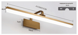 BronaLicht LED-Spiegelleuchte – Moderne, wasserfeste Wandleuchte in Bronze