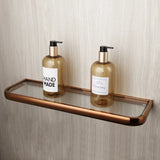 Monoria Premium Badaccessoire Set Roségold 5-teilig Wandmontage aus Massivmessing – Luxus Badezimmer Komplettset | Elegantes Hotel-Design für stilvolle Badgestaltung | Korrosionsbeständige Sanitär-Accessoires