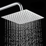 AquaSquare Premium Regendusche aus Edelstahl SUS304 – Quadratischer Decken-Duschkopf ultraflach | Hochdruck Wasserfall | 15° schwenkbar
