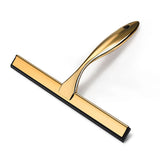 ClearSwipe Edelstahl Duschabzieher – Streifenfreier Fenster- & Fliesenwischer | Gold Design | Effiziente Reinigung