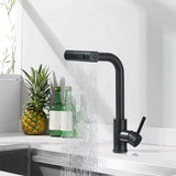 CulinaVero Küchenarmatur mit Ausziehbrause – Edelstahl Mischbatterie | Wasserfallauslauf | Maximale Flexibilität